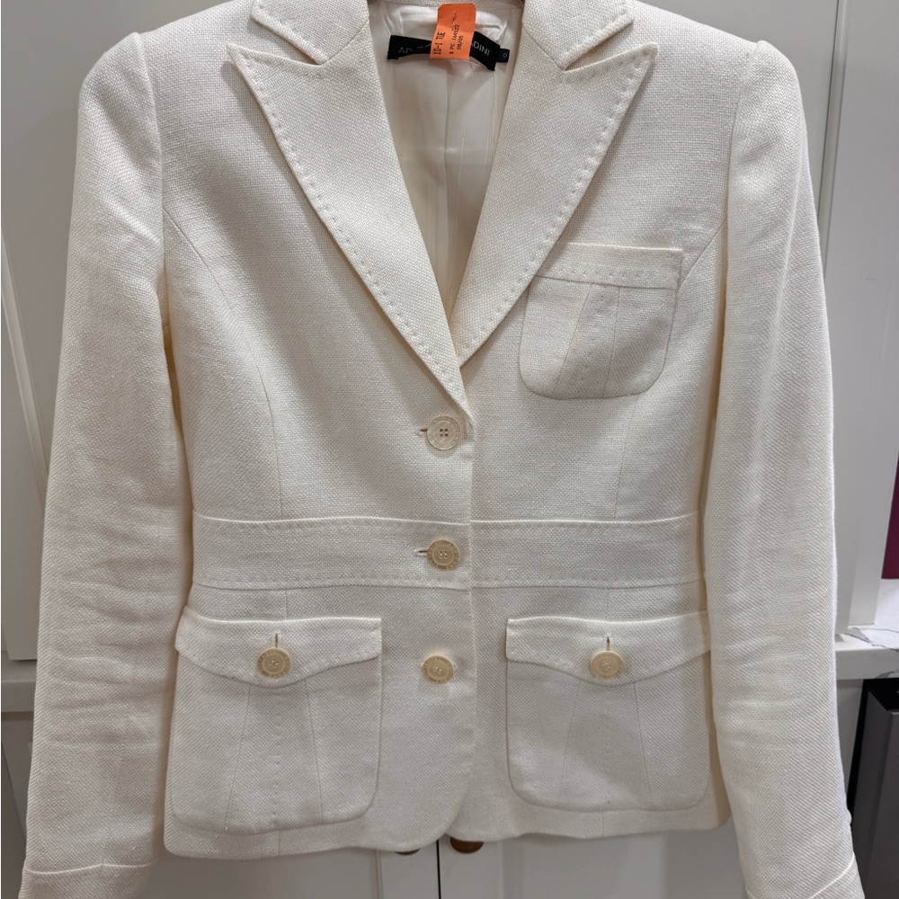 Adrienne Vittadini Linen Blazer 0